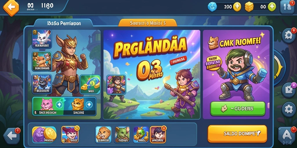 Adegan permainan yang menampilkan aksi seru.