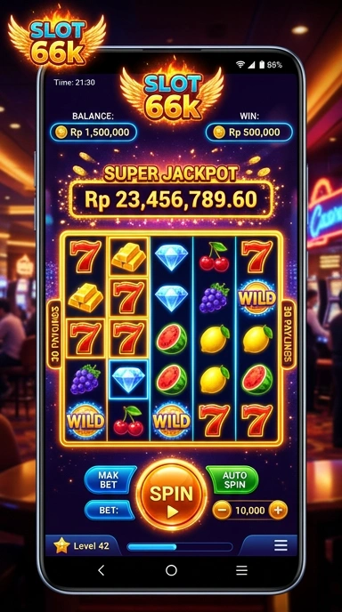 66k — layar beranda
